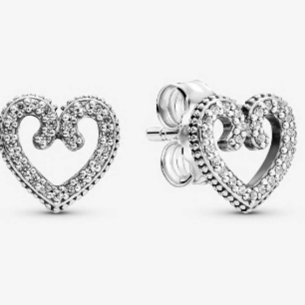 Pandora heart earrings